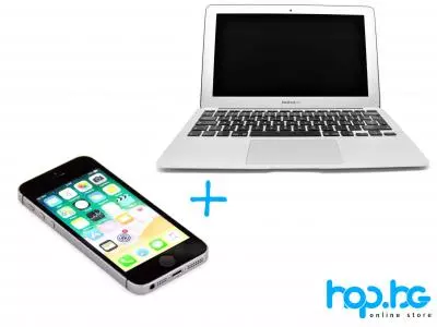 Laptop Apple MacBook Air A1465 + Smartphone iPhone SE Laptop Apple MacBook Air A1465 + Smartphone iPhone SE