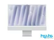 Компютър Apple iMac 23.5’’ A2438 (2021) Silver, Apple M1, 16GB, 500GB SSD, Retina 4480x2520, Оригинална опаковка