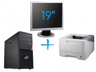 Fujitsu Esprimo P720 + Samsung ML-3710ND +Dell Professional P1913