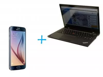 Лаптоп Lenovo X1 Carbon + Смартфон Samsung S6