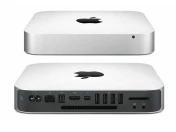 Компютър Apple Mac Mini A1347 (Late 2014) USFF Silver, i5-4278U, 16GB, 128GB SSD + 1TB HDD