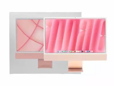 Компютър Apple iMac 23.5’’ A2438 (2021) Pink, Apple M1, 8GB, 500GB SSD, Retina 4480x2520, Оригинална опаковка