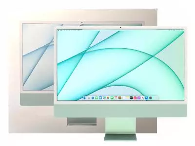 Computer Apple iMac 23.5’’ A2438 (2021) Green, Apple M1, 16GB, 512B SSD, Retina 4480x2520, Original Box