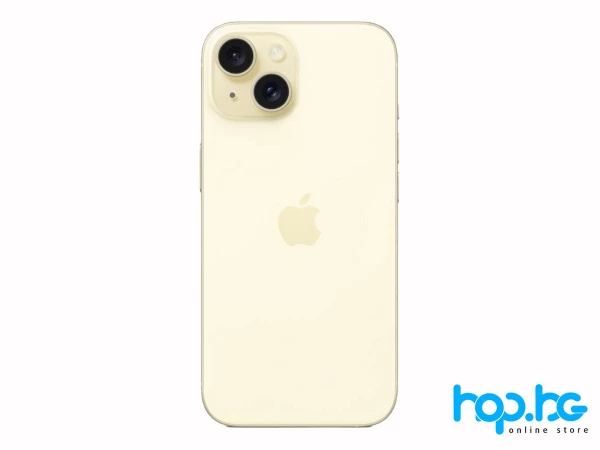 Смартфон Apple iPhone 15 128GB Yellow Като нов